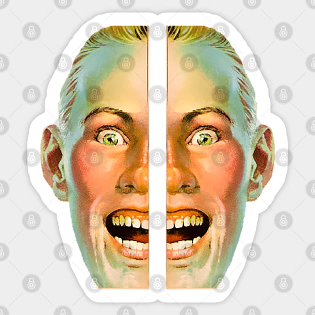 Big smile from blond man Sticker by Marccelus